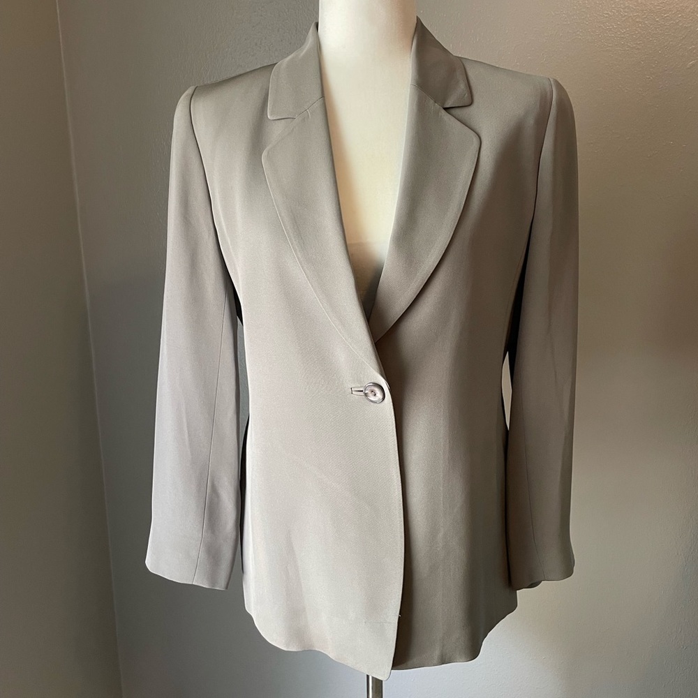 Vintage Dana Buchman Satin Petite Suit Jacket